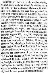 “Vehicles in St. Louis,” (St. Louis) Missouri Republican, October 10, 1858