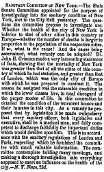 “Sanitary Condition of New York,” Charleston (SC) Mercury, October 26, 1858