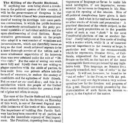 “The Killing of the Pacific Railroad,” New York Times, January 29, 1859