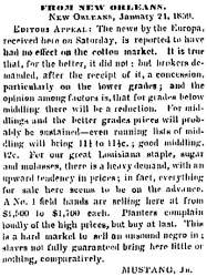 “From New Orleans,” Memphis (TN) Appeal, January 30, 1859