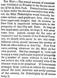 “The Mint,” New York Times, February 24, 1859