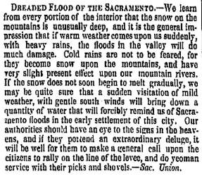 “Dreaded Flood of the Sacramento,” San Francisco (CA) Evening Bulletin, March 2, 1859