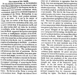 “The Union of the South,” Charleston (SC) Mercury, March 9, 1859 (Page 1)