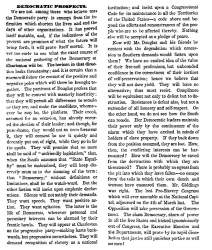 “Democratic Prospects,” Chicago (IL) Press and Tribune, April 11, 1859