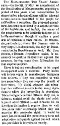 “The Massachusetts Two Years’ Amendment,” New York Times, April 20, 1859