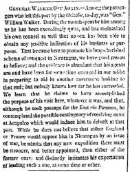 “General Walker Off Again,” San Francisco (CA) Evening Bulletin, May 5, 1859