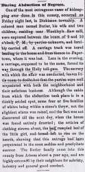 “Daring Abduction of Negroes,” Carlisle (PA) American, June 15, 1859