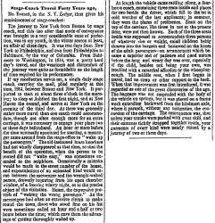 “Stage-Coach Travel Forty Years Ago,” San Francisco (CA) Evening Bulletin, July 22, 1859