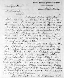 Joseph Medill to Abraham Lincoln, September 10, 1859 (Page 1)