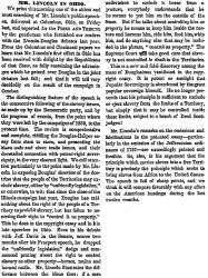 “Mr. Lincoln in Ohio,” Chicago (IL) Press and Tribune, September 19, 1859