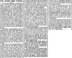 “The Harpers Ferry Outbreak,” New Orleans (LA) Picayune, October 22, 1859