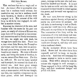 “Old John Brown,” Atchison (KS) Freedom’s Champion, October 22, 1859