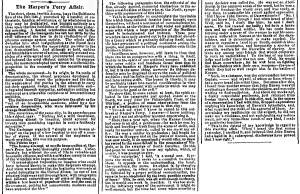 "The Harper's Ferry Affair," New Orleans (LA) Picayune, October 25, 1859