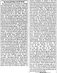 “The Democratic Party and Old Brown,” Charleston (SC) Mercury, November 8, 1859