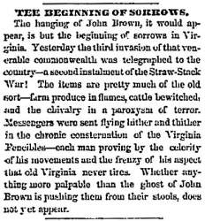 “The Beginning of Sorrows,” Chicago (IL) Press and Tribune, December 5, 1859