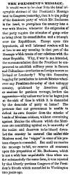 “The President’s Message,” Chicago (IL) Press and Tribune, December 28, 1859