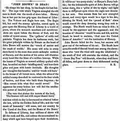 “John Brown Is Dead!,” Boston (MA) Liberator, December 31, 1859