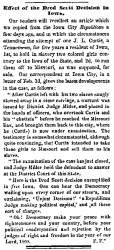 “Effect of the Dred Scott Decision in Iowa,” Chicago (IL) Press and Tribune, February 6, 1860