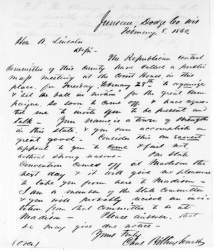 Charles Billinghurst to Abraham Lincoln, February 8, 1860 (Page 1)