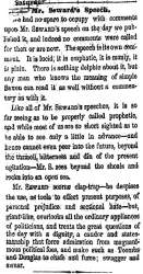 “Mr. Seward’s Speech,” Cleveland (OH) Herald, March 3, 1860
