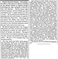 “George Sennot’s Speech,” Lowell (MA) Citizen & News, March 14, 1860