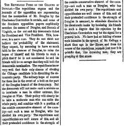 “The Republican Press on the Chances of Douglas,” New York Herald, April 22, 1860