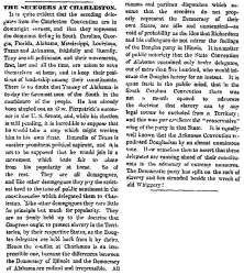 “The Seceders at Charleston,” Chicago (IL) Press and Tribune, May 3, 1860
