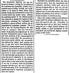 “The Quarantine Question and the Approaching Summer,” New York Herald, May 13, 1860