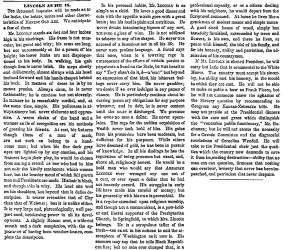 “Lincoln as He Is,” Chicago (IL) Press and Tribune, May 23, 1860