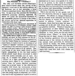 “The Scandal of ‘Tommy’,” New York Times, June 22, 1860
