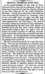 “Sanitary Condition of the City,” New York Times, July 19, 1860