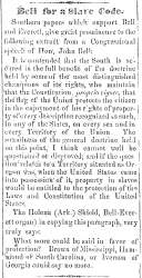 “Bell for a Slave Code,” Ripley (OH) Bee, July 26, 1860