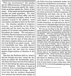 "Who Are For Disunion?," Lowell (MA) Citizen & News, August 8, 1860