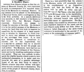 “A Needless Panic,” New York Times, August 29, 1860