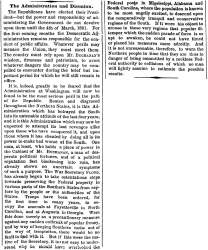 "The Administration and Disunion," New York Times, November 7, 1860