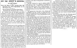 "From the Home of Mr. Lincoln," New York Times, November 8, 1860