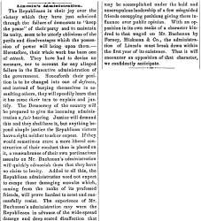 "Lincoln's Administration," Newark (OH) Advocate, November 9, 1860