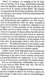 "The U. S. Arsenal," Fayetteville (NC) Observer, November 15, 1860