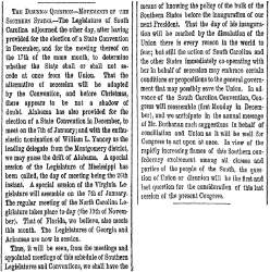“The Disunion Question,” New York Herald, November 19, 1860