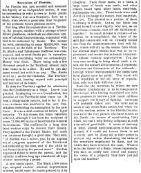 “Secession of Florida,” New York Times, January 23, 1861