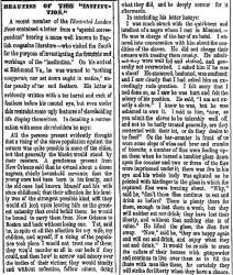 “Beauties of the ‘Institution’,” Cleveland (OH) Herald, April 2, 1861
