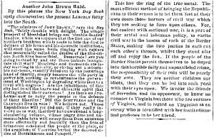 “Another John Brown Raid,” Richmond (VA) Dispatch, April 16, 1861