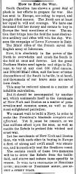 “How to End the War,” New York Times, April 24, 1861