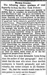 “Horace Greeley,” Richmond (VA) Dispatch, May 8, 1861