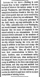 “Letters for the Army,” New York Herald, May 19, 1861
