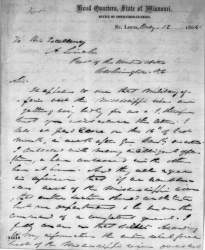 Willard P. Hall to Abraham Lincoln, May 12, 1864 (Page 1)