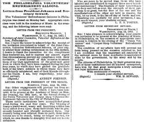 "The Philadelphia Volunteers' Refreshment Saloons," New York Times, August 31, 1865