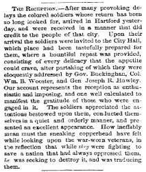 “The Reception,” New Haven (CT) Palladium, November 25, 1865