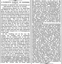 "A Patriot's Family in Distress," New York Times, March 18, 1880