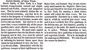“Gerrit Smith,” Chicago (IL) Press and Tribune, August 14, 1858